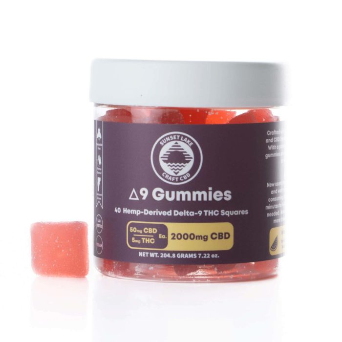 40 Count of Delta 9 THC Gummies