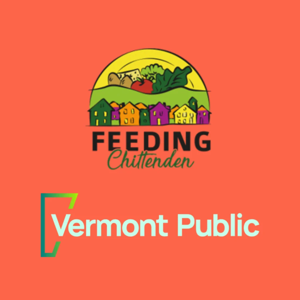 Vermont Card with Feeding Chittenden and Vermont Public Radio logos