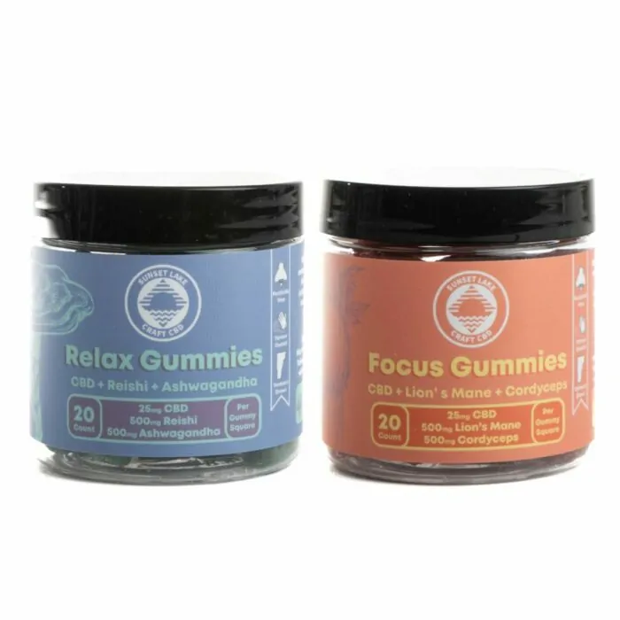 Functional Mushroom Gummy Bundle with Focus and Relax gummies